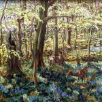 'On the edge of the wood' Oil on canvas, size 60cm x 40cm